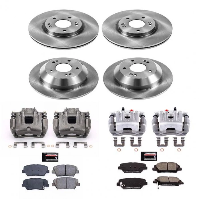 Power Stop® - Front and Rear Z17 Autospecialty Brake Kit with Calipers