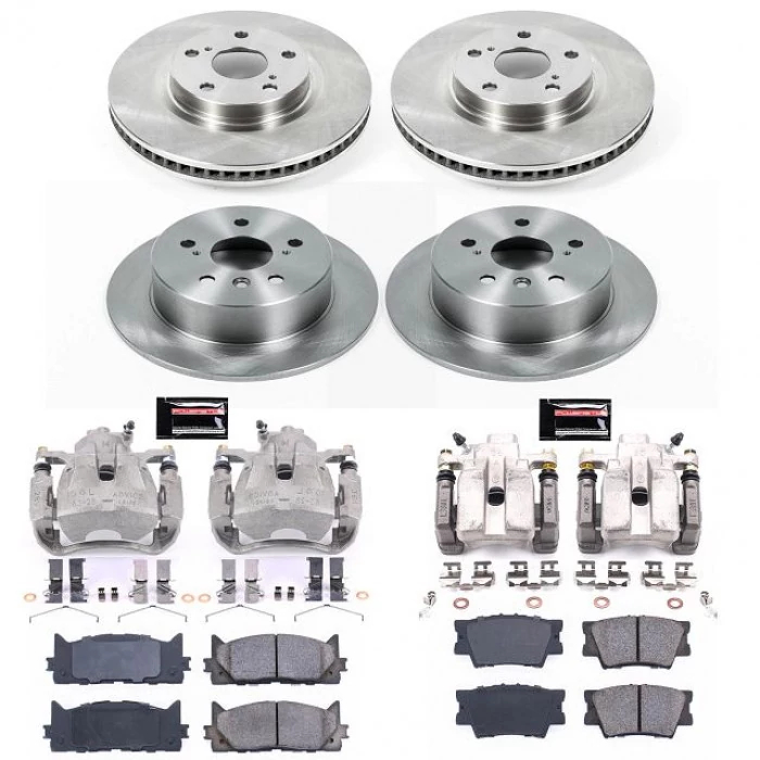 Power Stop® - Front and Rear Z17 Autospecialty Brake Kit with Calipers