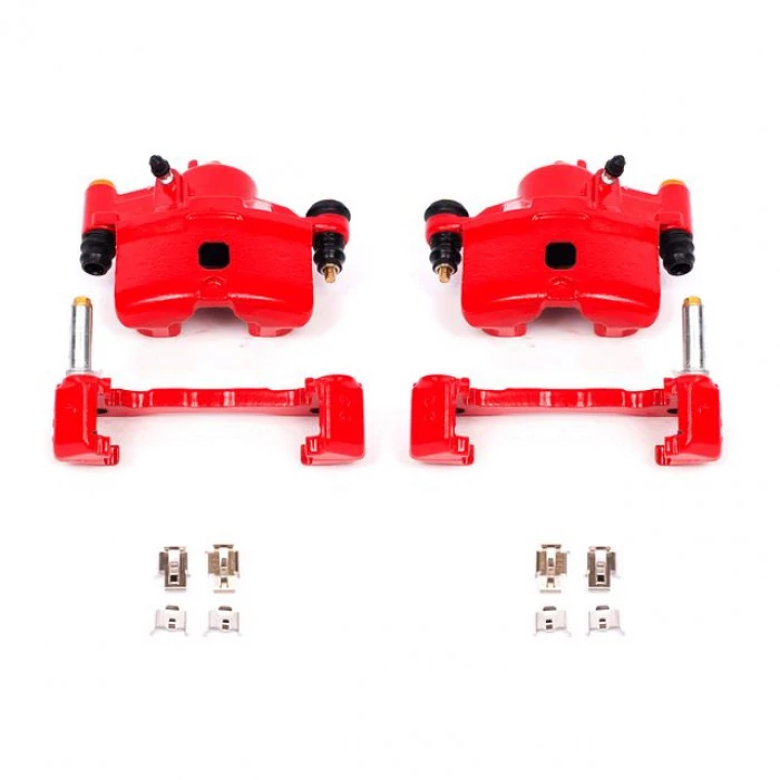 Power Stop® - Front Powder Coated Brake Calipers with Bracket