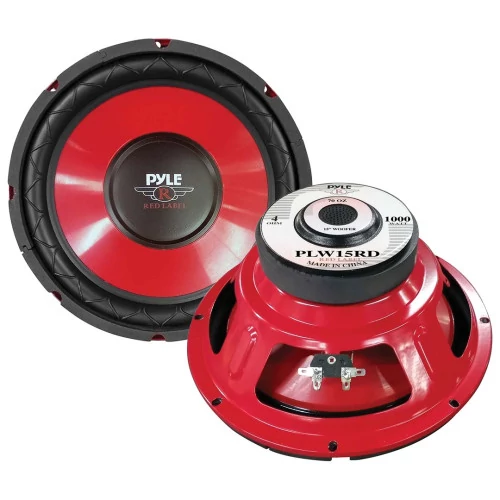 Pyle® - 15'' Red Label Series 1000W Subwoofer