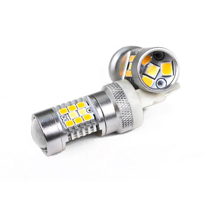 Race Sport® - High-Powered 3157 White/Yellow LED Dual-Color Switchback Auto Bulbs