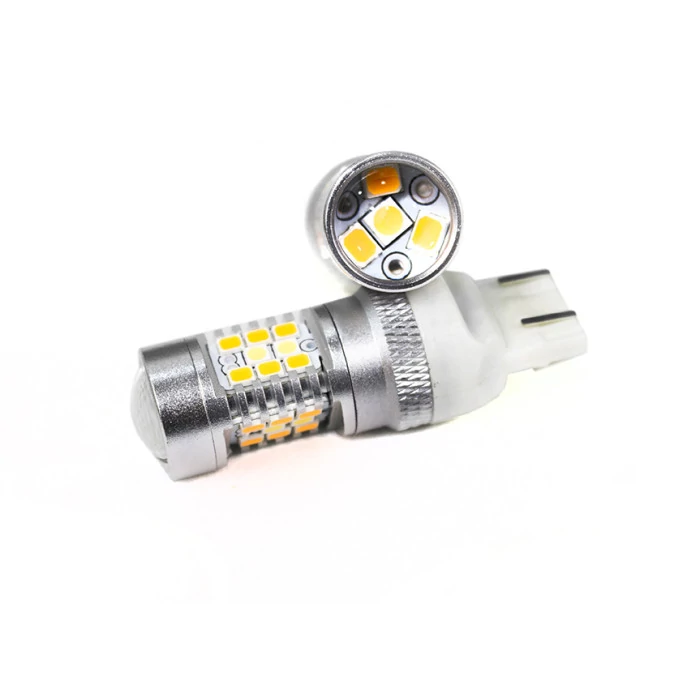 Race Sport® - High-Powered 7443 White/Yellow LED Dual-Color Switchback Auto Bulbs