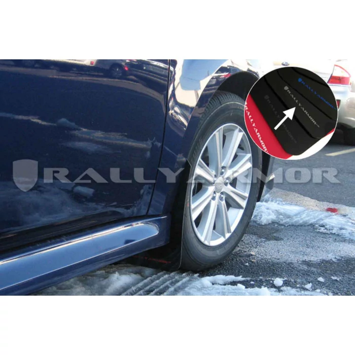 Rally Armor® - UR Series Black Mud Flaps with Silver Logo