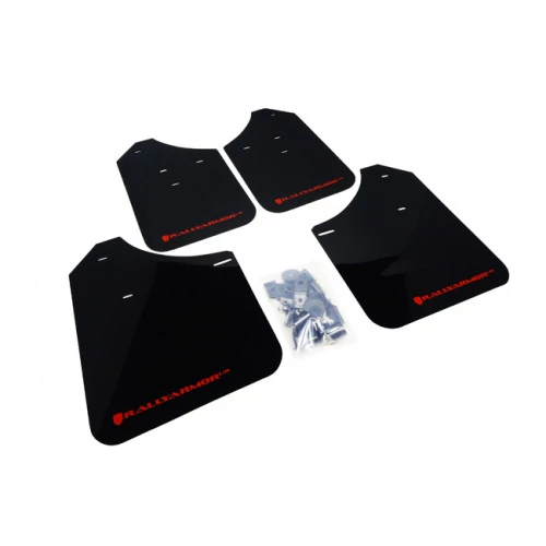 Rally Armor® - UR Series Black Mud Flaps with Red Logo