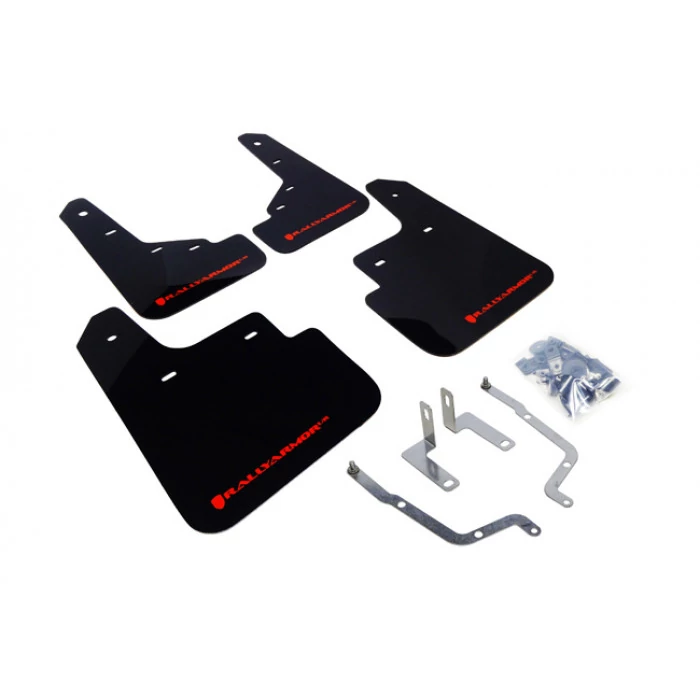 Rally Armor® - UR Series Red Mud Flaps with Red Logo