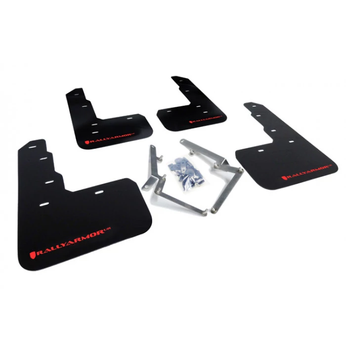 Rally Armor® - UR Series Red Mud Flaps with Red Logo