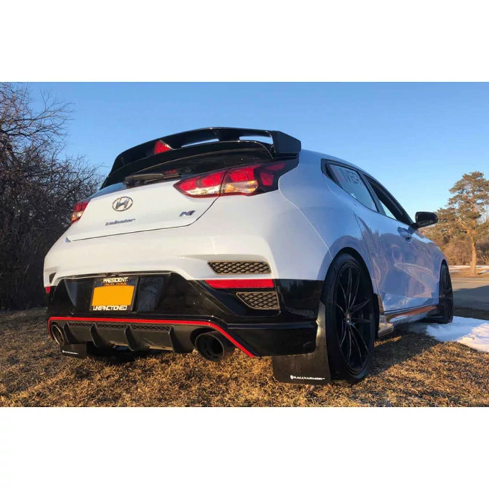 Rally Armor® - UR Series Black Mud Flaps with White Logo