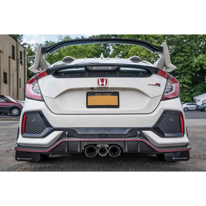 Rally Armor® - UR Series Red Mud Flaps with White Logo