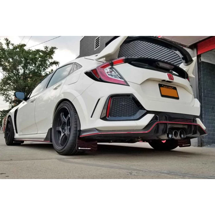 Rally Armor® - UR Series White Mud Flaps with Red Logo