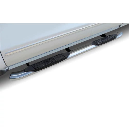 Raptor Series® - Polished Stainless Steel 4" OE Style Curved Oval Steps