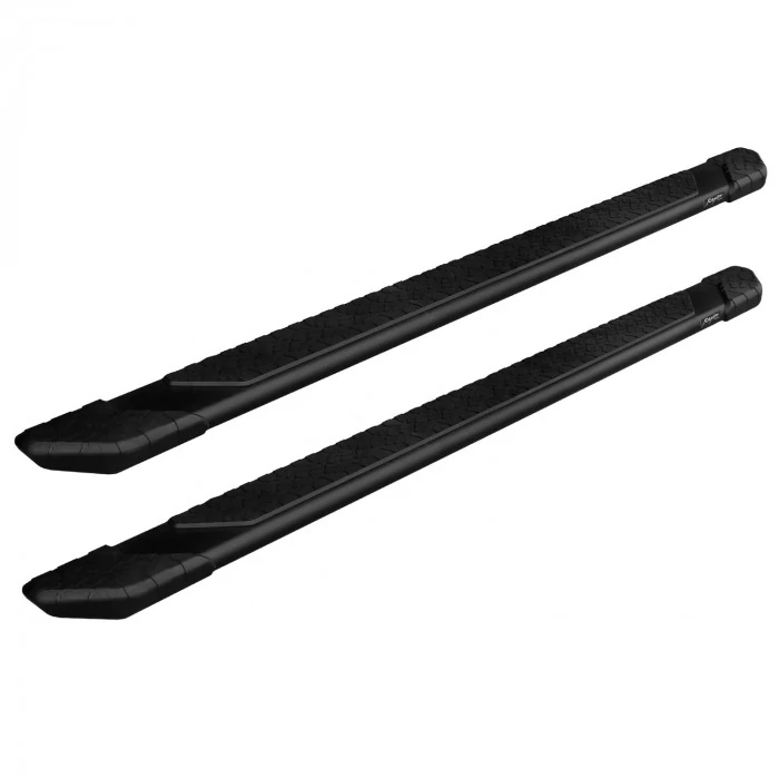 Raptor Series® - Black Textured Aluminum 5" Tread Step Slide Track Running Boards