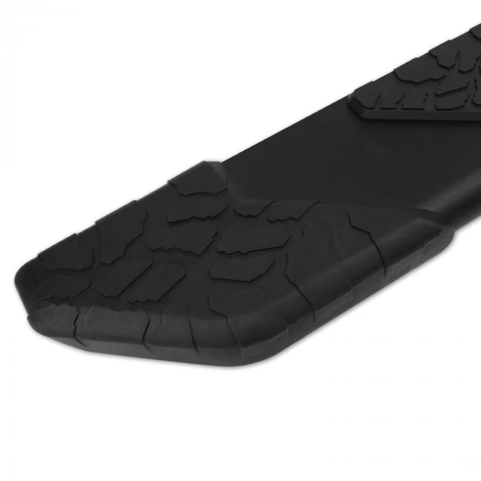 Raptor Series® - Black Textured Aluminum 5" Tread Step Slide Track Running Boards