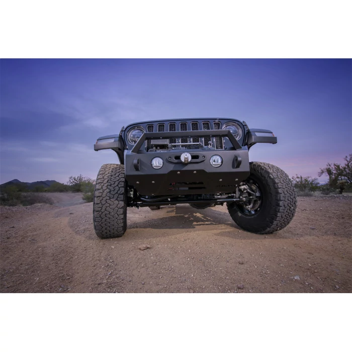 Raptor Series® - Black Textured Front Winch Bumper