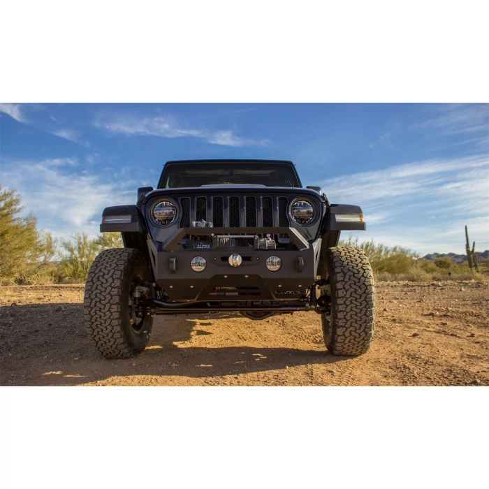 Raptor Series® - Black Textured Front Winch Bumper