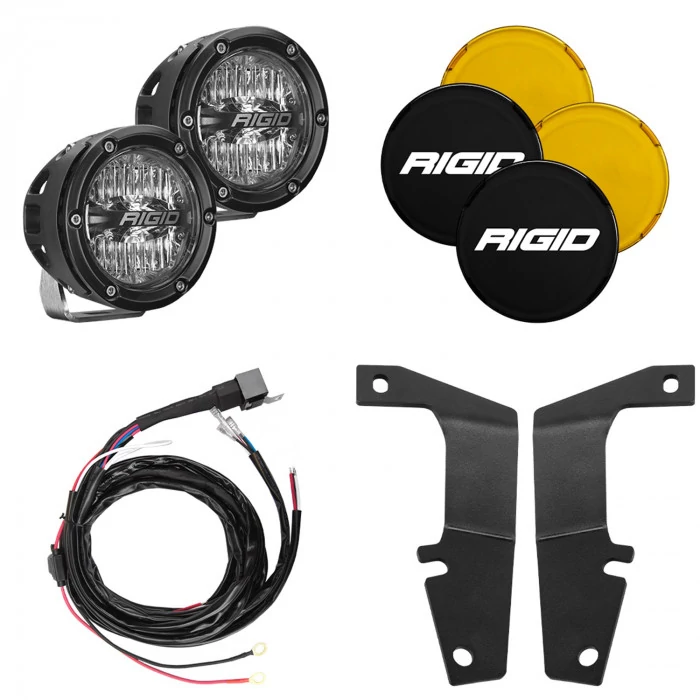 Rigid Industries® - A-Pillar Light Kit with 4 Inch 360-Series Lights