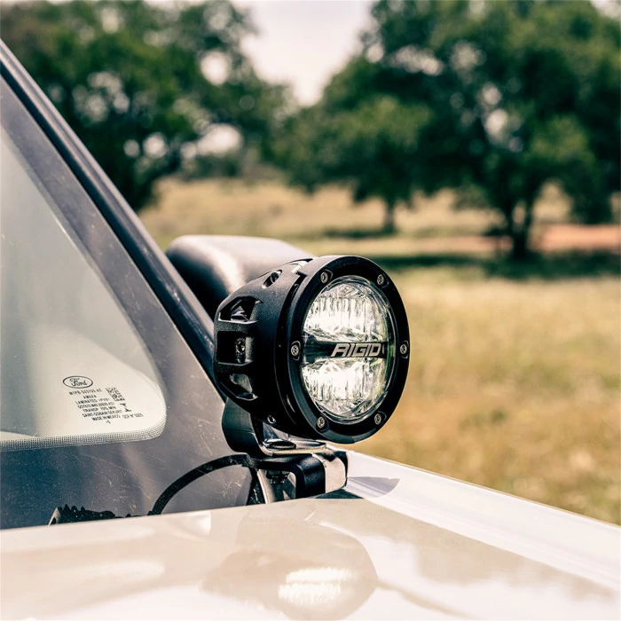 Rigid Industries® - A-Pillar Light Mount Kit with 4 Inch 360-Series Lights