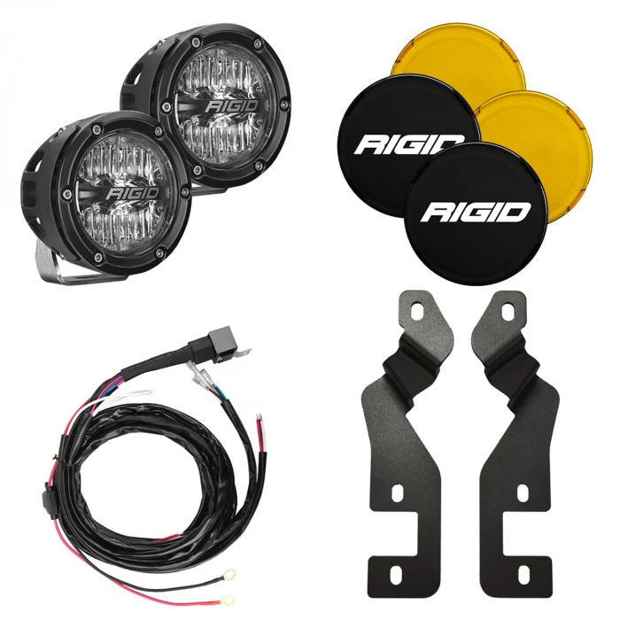 Rigid Industries® - A-Pillar Light Mount Kit with 4 Inch 360-Series Lights