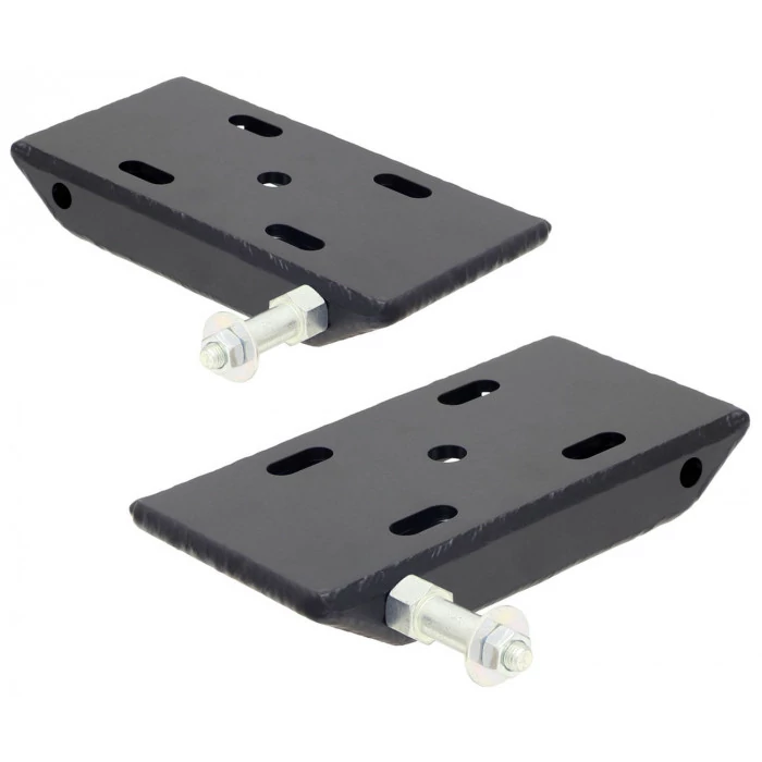 Rock Jock® - 2 1/2" Front Heavy Duty Leaf Spring Plates with Sway Bar Mounts