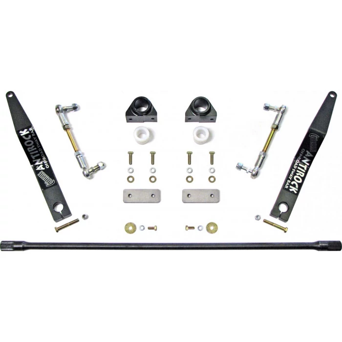 Rock Jock® - Bolt-In Antirock Front Sway Bar Kit with Steel Arms