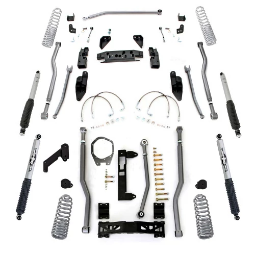 Rubicon Express® - Extreme Duty 4-Link Long Arm Lift Kit with Shocks