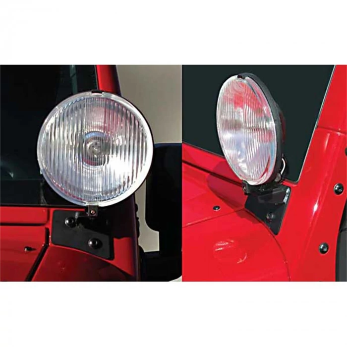 Rugged Ridge® - Windshield Hinge Light Bracket