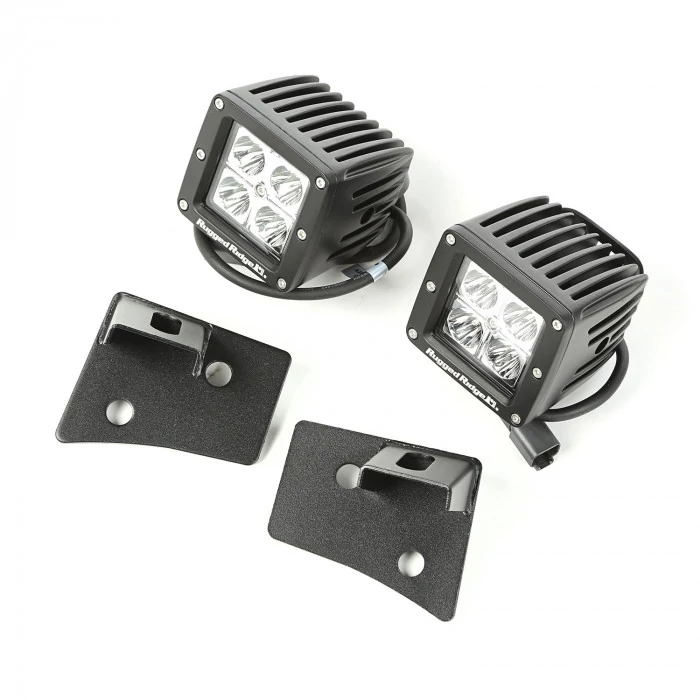 Rugged Ridge® - Windshield Bracket LED Light Kit