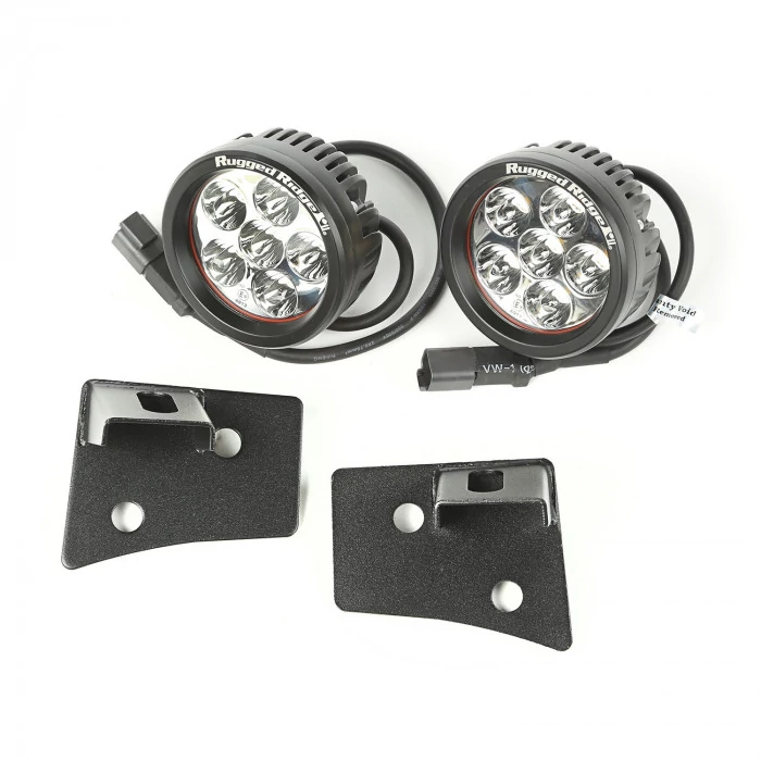 Rugged Ridge® - Windshield Bracket LED Light Kit