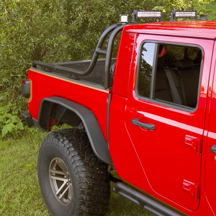 Rugged Ridge® - Matte Black Rear Tube Fender Flares