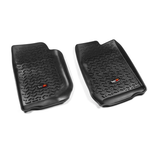 Rugged Ridge® - Front Black Floor Mats