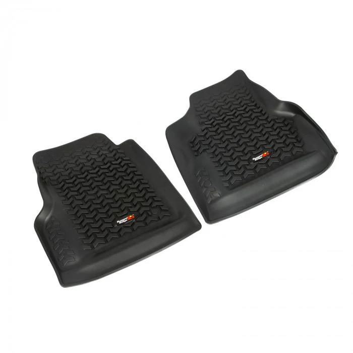 Rugged Ridge® - Front Black Floor Mats