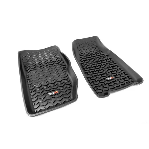 Rugged Ridge® - Front Black Floor Mats