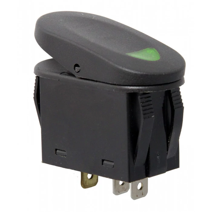 Rugged Ridge® - Rocker Switch with Green LED Indicator Light