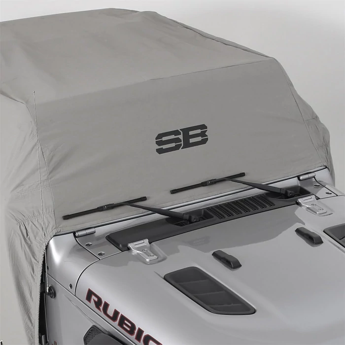 Smittybilt® - Gray Water-Resistant Cab Cover with Door Flaps