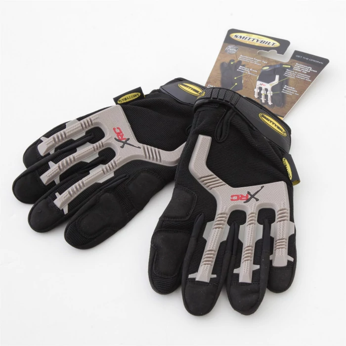 Smittybilt® - Xlarge Black/Gray Logo Gloves