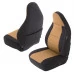 Smittybilt® - Front and Rear Tan Neoprene Seat Cover Set