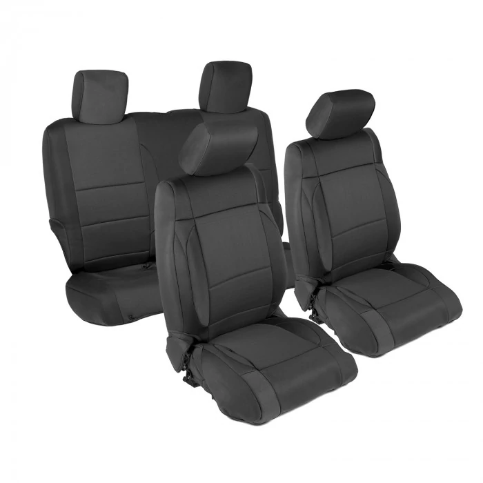 Smittybilt® - Front and Rear Black Neoprene Seat Cover Set for 2 Doors Models
