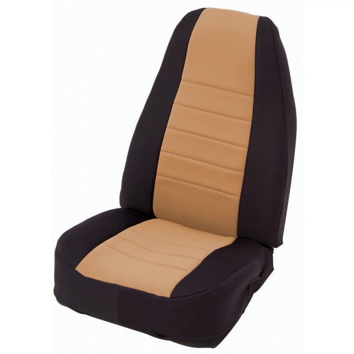 Smittybilt® - Front Black/Tan Neoprene Seat Cover Set