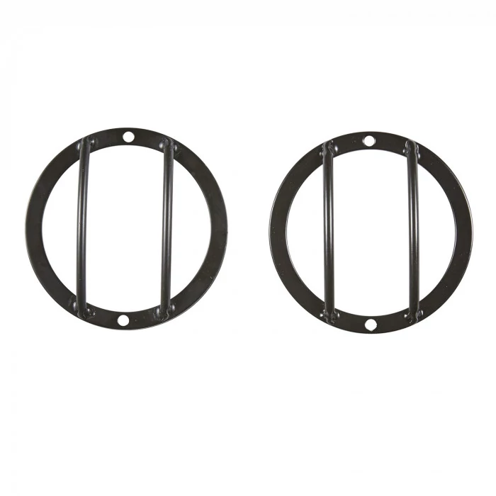 Smittybilt® - Stainless Steel Black Euro Side Marker Light Guards, Pair
