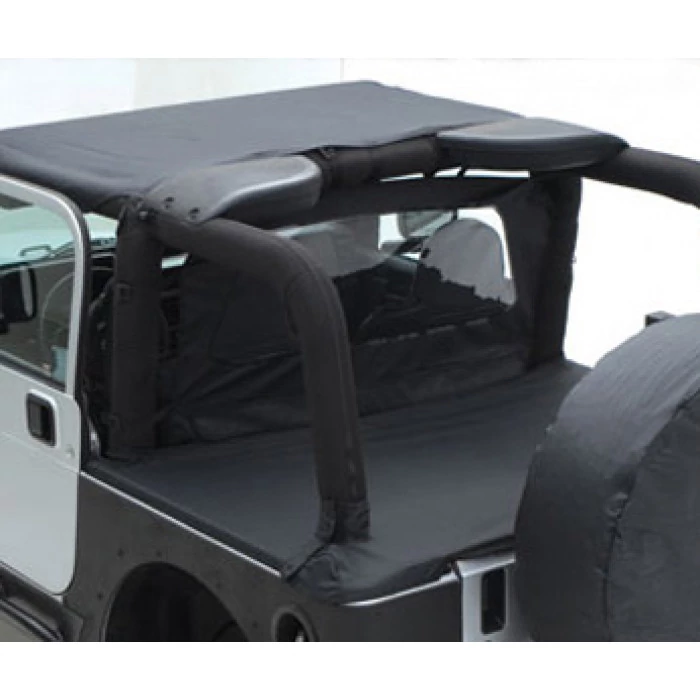 Smittybilt® - Gray Denim Tonneau Cover for OEM Soft Top with Channel Mount
