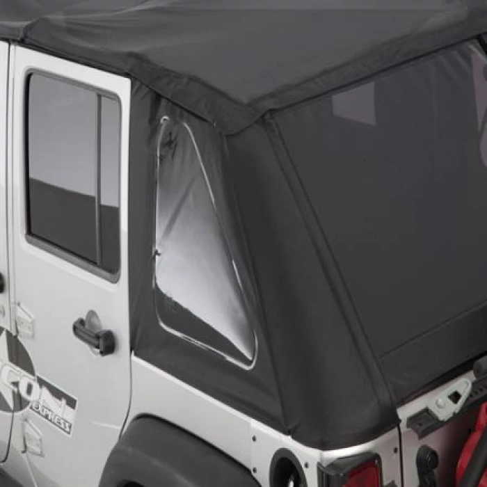 Smittybilt® - OEM Replacement Black Diamond Bowless Soft Top Combo with Tinted Windows for 2 Doors Models