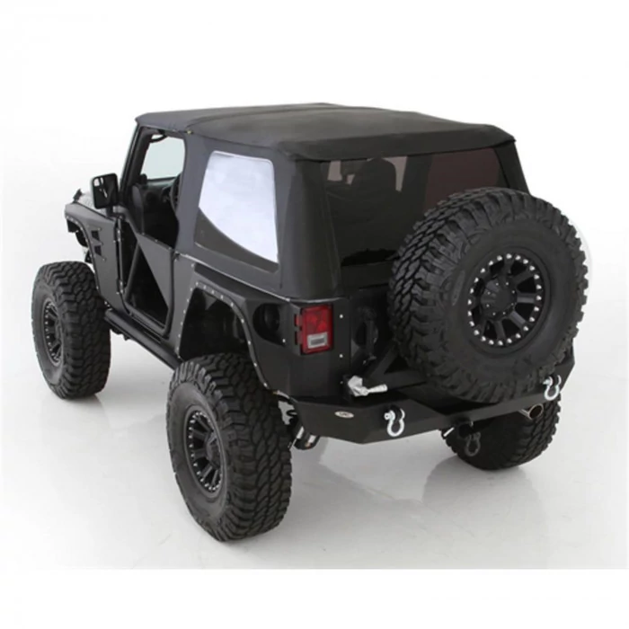 Smittybilt® - OEM Replacement Black Diamond Bowless Soft Top Combo with Tinted Windows for 2 Doors Models