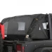 Smittybilt® - Sides/Rear Black Cloak Extended Mesh Top