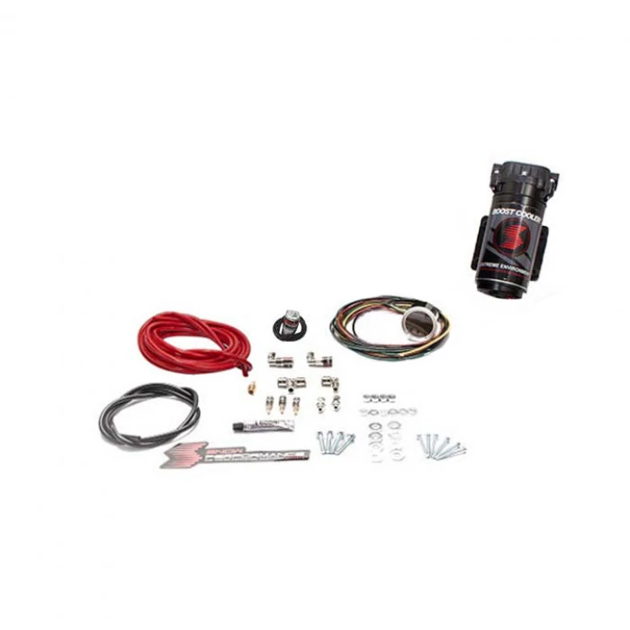 Snow Performance® - Diesel Stage 2 Boost Cooler Water-Methanol Injection Kit Chevy/GMC LBZ/LLY/LMM/LML/L5P Duramax Red High Temp Nylon Tubing without Tank