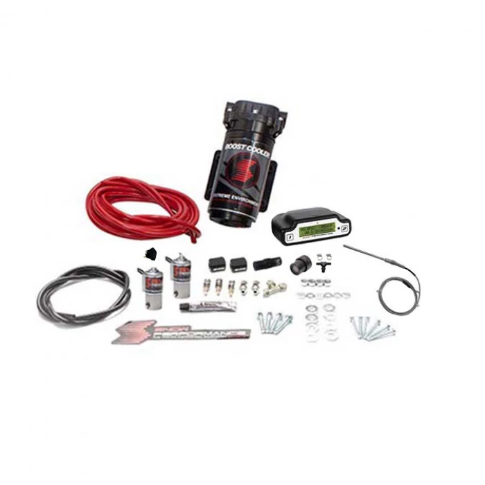 Snow Performance® - Diesel Stage 3 Boost Cooler Water-Methanol Injection Kit Chevy/GMC LBZ/LLY/LMM/LML/L5P Duramax Red High Temp Nylon Tubing without Tank