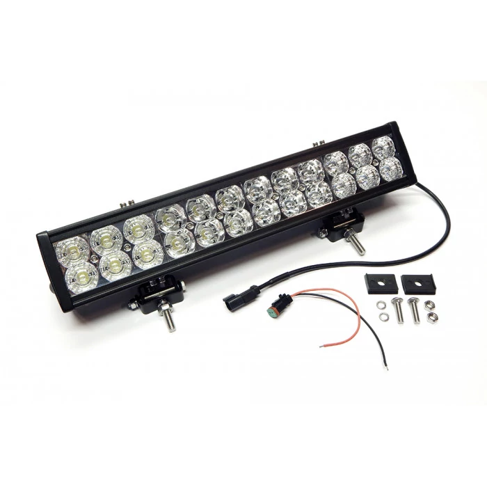 Southern Truck® - Chrome Series 20" Straight Cree Dual Row LED Light Bar with Adjustable Base