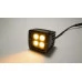 Southern Truck® - Black Series 2.0'' Square Cube Cree White/Amber LED Lights Pair with Harness