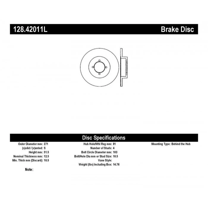 StopTech® - Sport Cross Brake Rotor