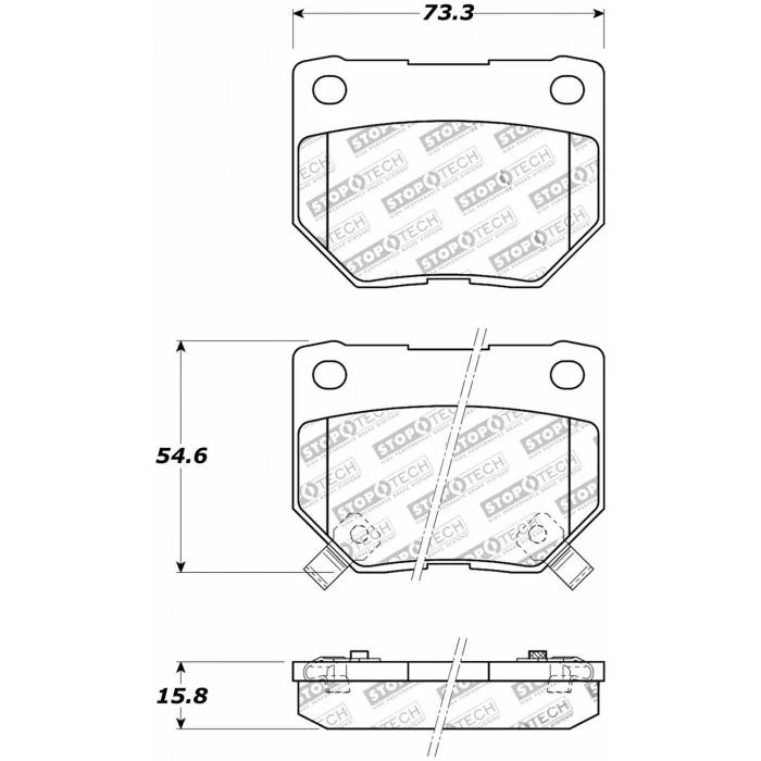 StopTech® - Street Brake Pads with Shims