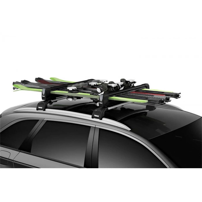 Thule® - SnowPack Extender Black Roof Mount Ski/Snowboard Carrier for 6 Pairs Skis or 4 Snowboards