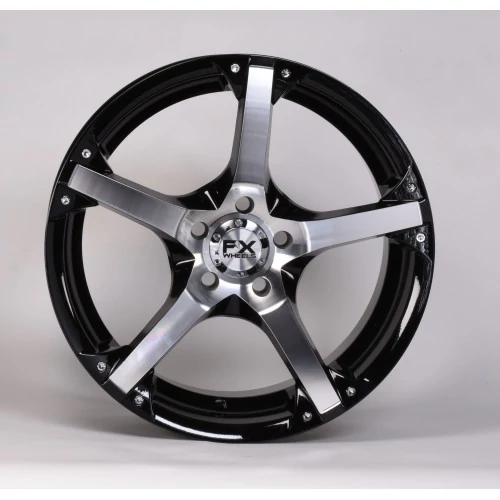 TrailFX® - FX10 Gloss Black (Size: 17x8, Offset: 45mm, Bolt Pattern: 5x3.94 in, Backspacing: 6.26 in.)